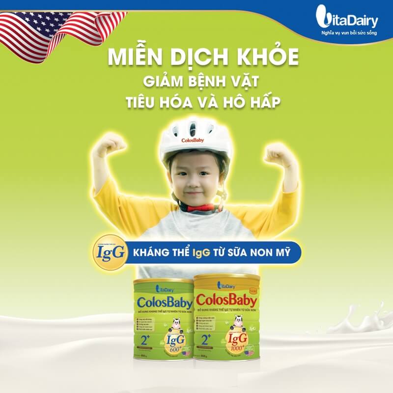 sữa colosbaby giúp trẻ khỏe mạnh